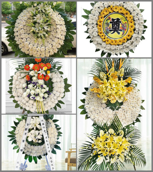 湖南永州零陵区大庆坪乡白菜洞村花圈速递